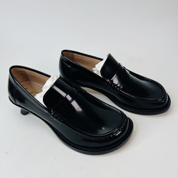 Loewe Black Patent Leather Loafers - Picture 5 of 14